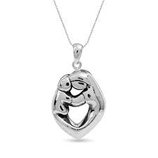 LeCalla Sterling Silver Jewelry Mothers Day Pendant Necklace-wonderparenting